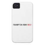 FRAMPTON ROW  iPhone 4 Cases