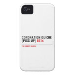 Coronation Quiche  (piss up)  iPhone 4 Cases