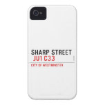 SHARP STREET   iPhone 4 Cases