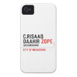 C.risaaq daahir  iPhone 4 Cases