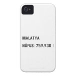 MALATYA  NÜFUS: 759.930  iPhone 4 Cases