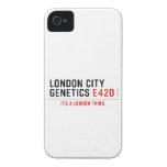 LONDON CITY  GENETICS  iPhone 4 Cases
