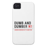 DUMB AND DUMBER  iPhone 4 Cases