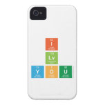 I
 Lv
 You  iPhone 4 Cases