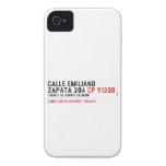 CALLE EMILIANO  ZAPATA 204  iPhone 4 Cases