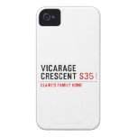 vicarage crescent  iPhone 4 Cases