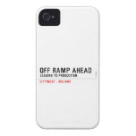off Ramp ahead  iPhone 4 Cases