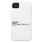 Your Name ishmael Street orange farm dzk 3  iPhone 4 Cases