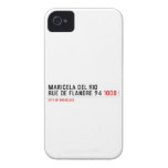 Maricela del Rio Rue de Flandre 94  iPhone 4 Cases