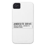 andesite drive  iPhone 4 Cases