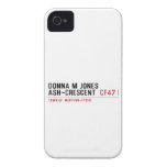 Donna M Jones Ash~Crescent   iPhone 4 Cases