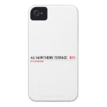 46 Hawthorn Terrace   iPhone 4 Cases