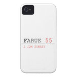 FARUK  iPhone 4 Cases
