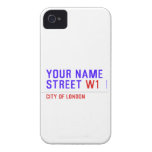 Your Name Street  iPhone 4 Cases