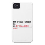 Ma whole familiA Sa Za  iPhone 4 Cases
