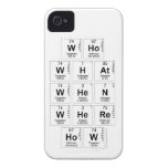 Who
 WHat
 When
 Where
 How  iPhone 4 Cases