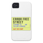 Error Free Street  iPhone 4 Cases