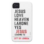 jesus love heaven larone yes   iPhone 4 Cases