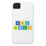 baby
 genius  iPhone 4 Cases