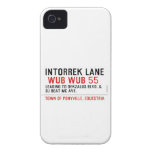 Intorrek Lane   iPhone 4 Cases