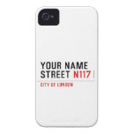 Your Name Street  iPhone 4 Cases