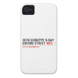 18th Giuseppe B-Day OXFORD STREET  iPhone 4 Cases