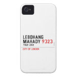LEBOHANG MAHADY  iPhone 4 Cases