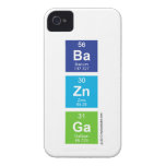 Ba
 Zn
 Ga  iPhone 4 Cases