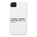 VICTORIA GARDENS  COCKTAIL CLUB   iPhone 4 Cases