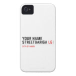 Your Name StreetBariga  iPhone 4 Cases
