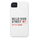 Hello kids  Street  iPhone 4 Cases