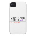 Your Name Street  iPhone 4 Cases