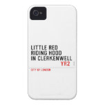 Little Red  Riding Hood  in CLERKENWELL   iPhone 4 Cases