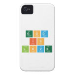 God
 is
 love  iPhone 4 Cases