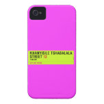 Khanyisile Tshabalala Street  iPhone 4 Cases