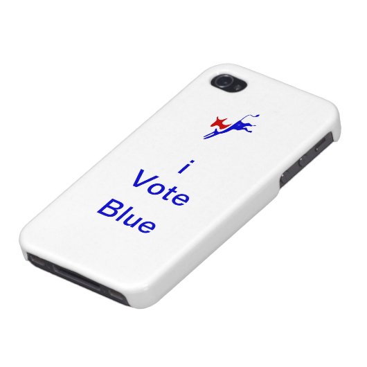 iPhone 4 "iVote Blue" Case (Bottom)