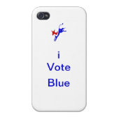 iPhone 4 "iVote Blue" Case (Back)