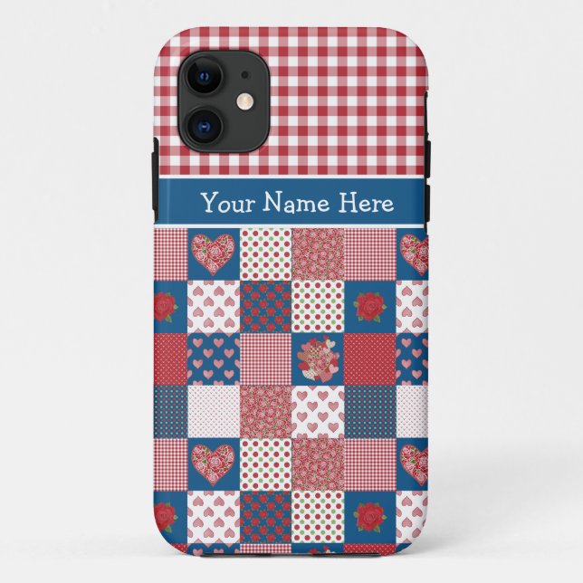 iPhone 5/5s Case to Personalize: Hearts and Roses (Back)