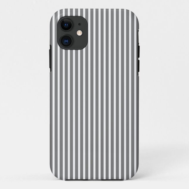 iPhone 5/5S Cases - Stripes Trend in Titanium Gray (Back)