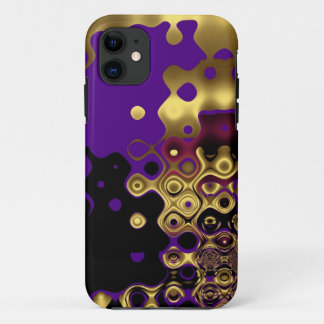iPhone 5 Abstract Purple Gold 11 Case