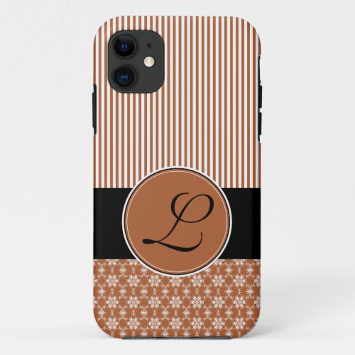 iPhone 5 Barely There Case Template Brown Pattern