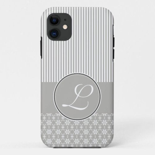 iPhone 5 Barely There Case Template Grey Pattern