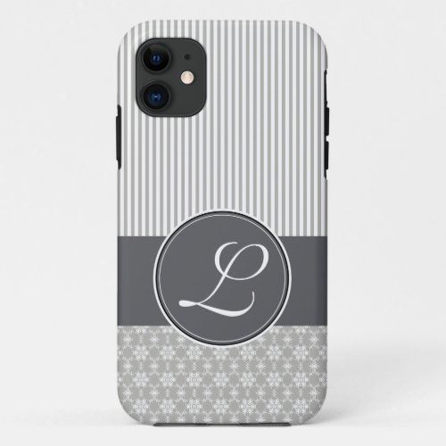 iPhone 5 Barely There Case Template Grey Pattern