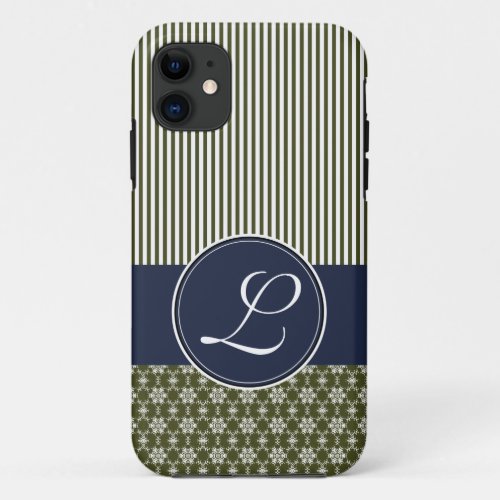 iPhone 5 Barely There Case Template Navy  Olive