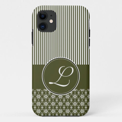 iPhone 5 Barely There Case Template Olive Green