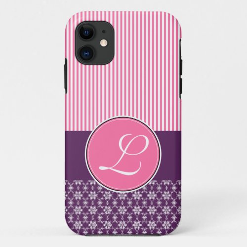 iPhone 5 Barely There Case Template Purple Pattern