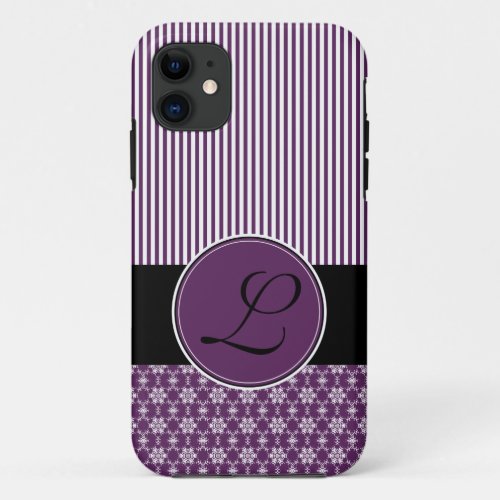 iPhone 5 Barely There Case Template Purple Pattern