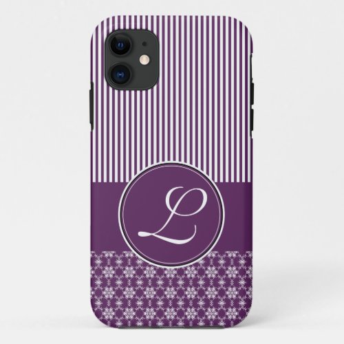 iPhone 5 Barely There Case Template Purple Pattern