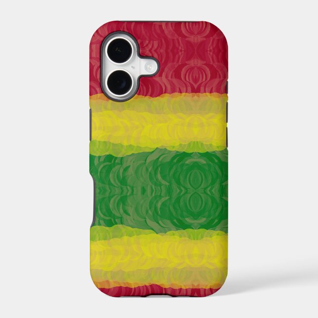 iPhone 5 Barely There ID Case, Rasta Abstract Case (Back)
