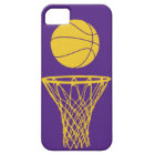 iPhone 5 Basketball Silhouette Lakers Purple